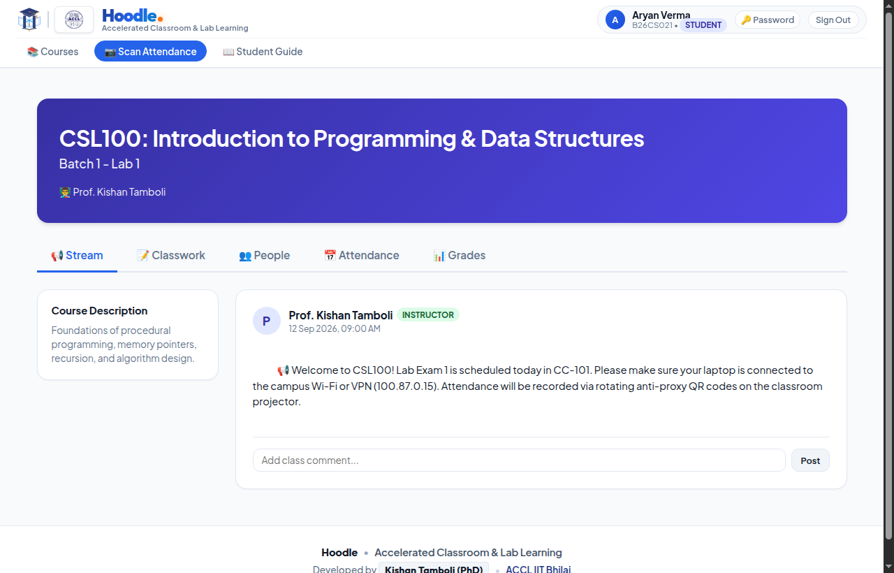 Course Stream & Labs